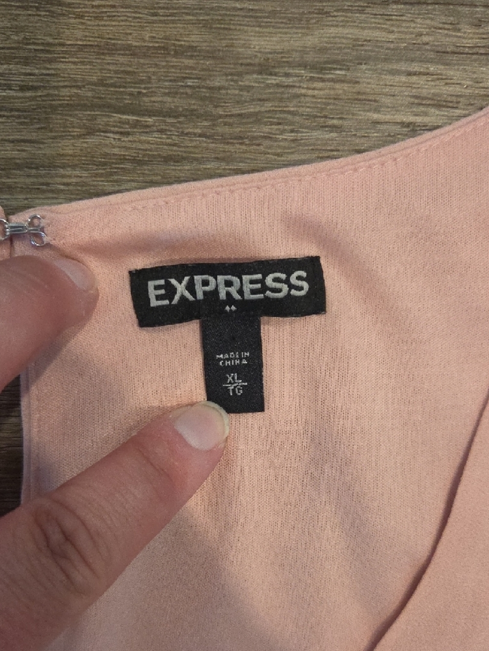 Express Light Pink Sleeveless Pleated Dress Size XL - Picture 3 of 3